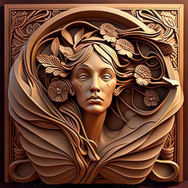 3D model style mucha (STL)